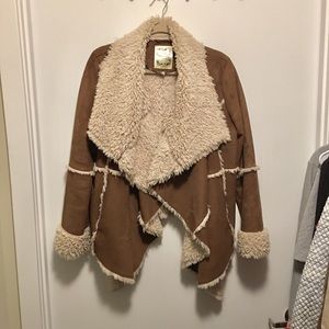 Faux shearling coat